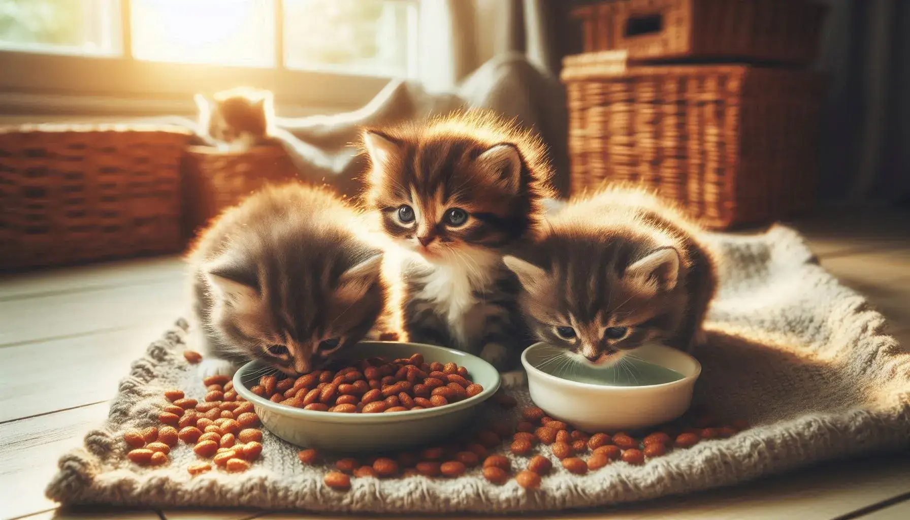 When Do Kittens Begin to Eat and Drink Water